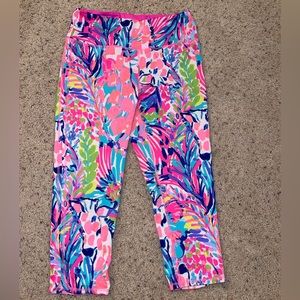 RARE ** NWOT Lilly Pulitzer Large Leggings Gumbo Limbo 🦄